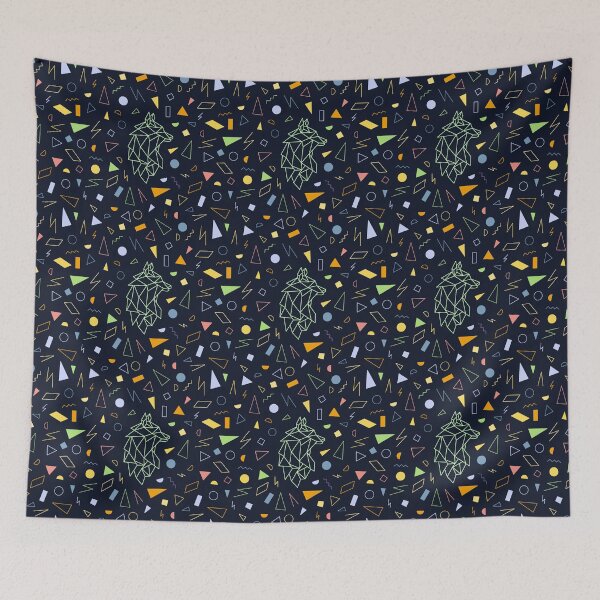 Item preview, Minimal Pattern Geometric Wolf designed and sold by The-Fancy-Space.