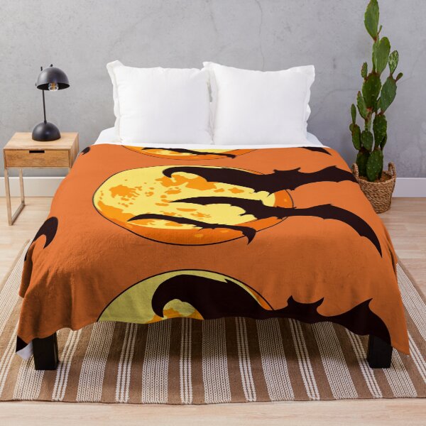 Item preview, Bat Silhouettes Fly in the Background of the Moon to Celebrate Halloween designed and sold by Phantasmal-2-do.