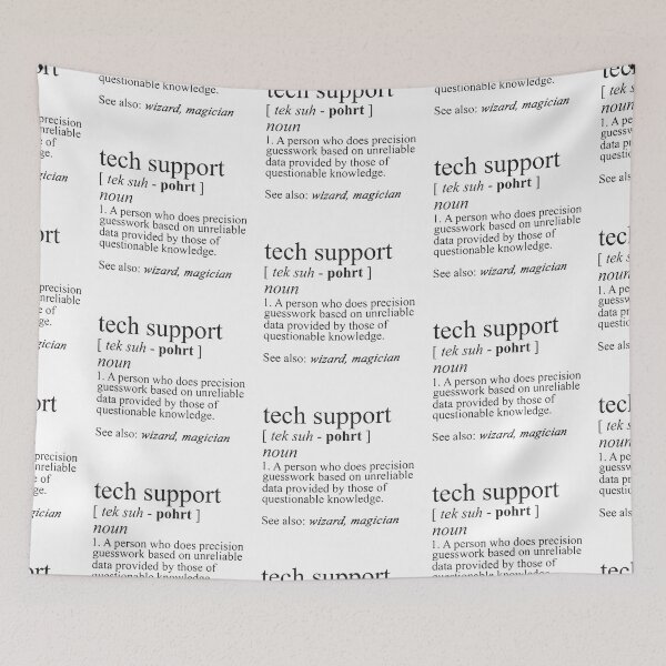 Item preview, Tech Support Funny IT funnArt Design Happy Apparel Essential Inspiration Joy Mood designed and sold by DesignByHeartUK.
