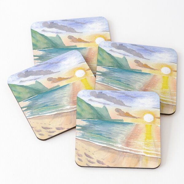 Item preview, Sunset for Lovers In Tropical Bay designed and sold by artshop77.