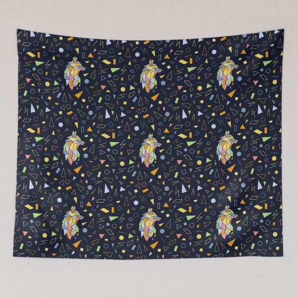 Item preview,  Minimal Pattern Geometric Wolf designed and sold by The-Fancy-Space.