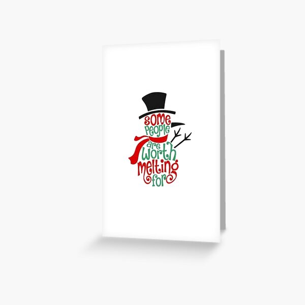 Melting Snowman Belated Holiday Greeting Card – Wyllo