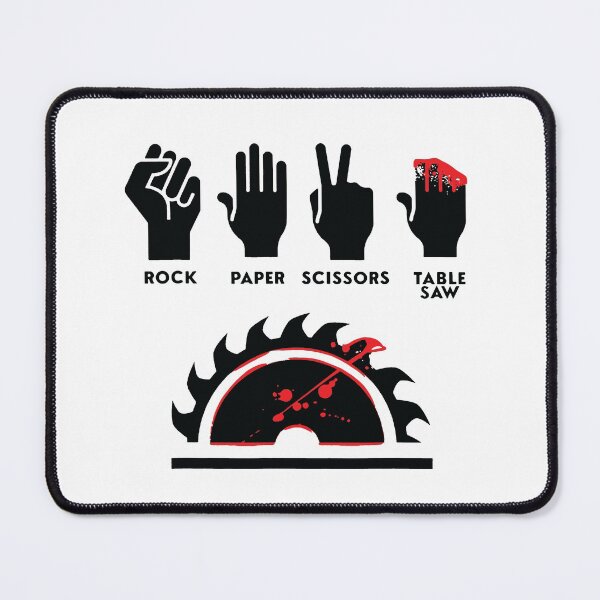 Item preview, Rock paper Scissors Table Saw Funny Art Design Happy Apparel Essential Inspiration Joy Mood designed and sold by DesignByHeartUK.