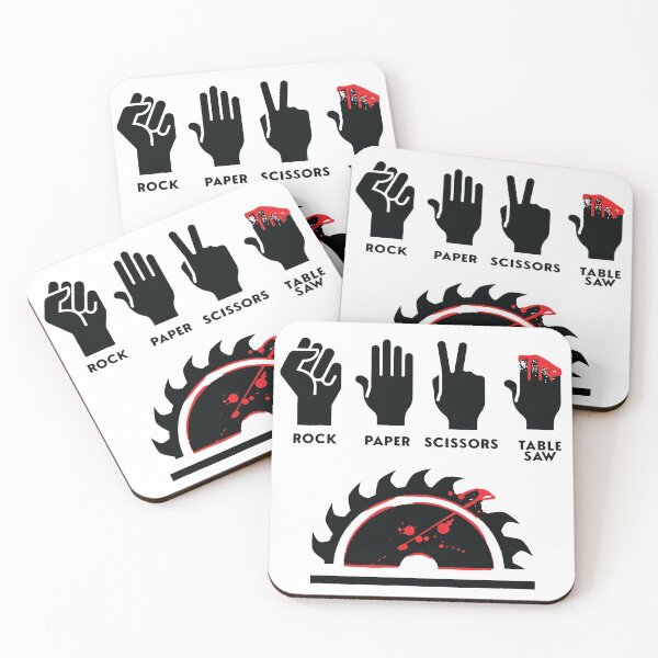 Item preview, Rock paper Scissors Table Saw Funny Art Design Happy Apparel Essential Inspiration Joy Mood designed and sold by DesignByHeartUK.