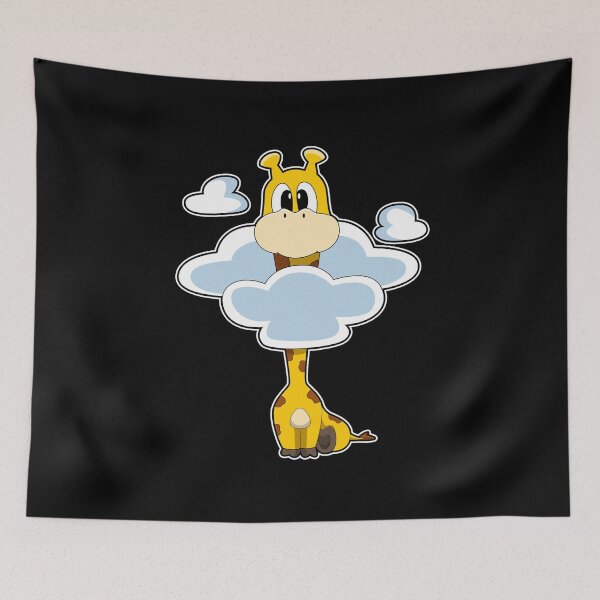 Artikelvorschau, Giraffe mit Wolken entworfen und verkauft von Snabdesign84.