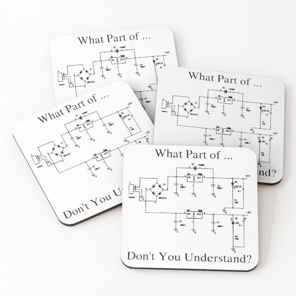 Item preview, What Part Of Dont You Understand Electronics Maths Science Funny Art Design Happy Apparel Essential Inspiration Joy Mood designed and sold by DesignByHeartUK.