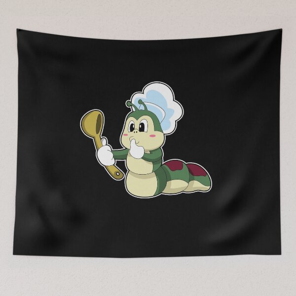 Item preview, Caterpillar as Chef with Wooden spoon designed and sold by Snabdesign84.