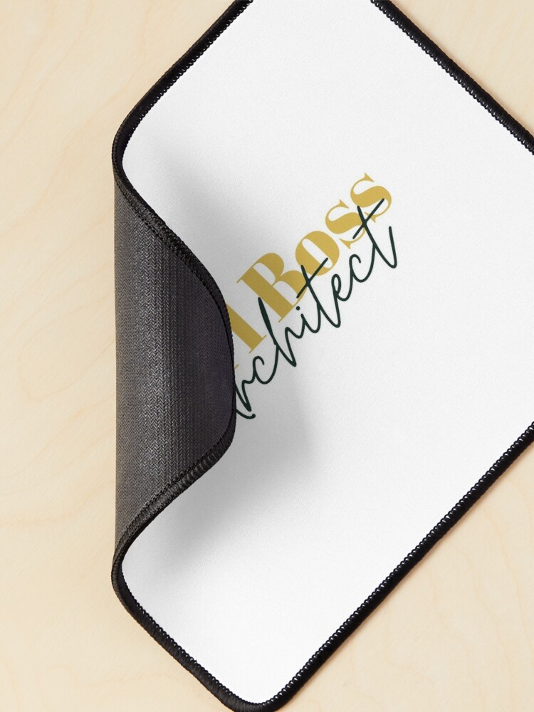 Alternate view of Girl Boss Architect Logo Mouse Pad