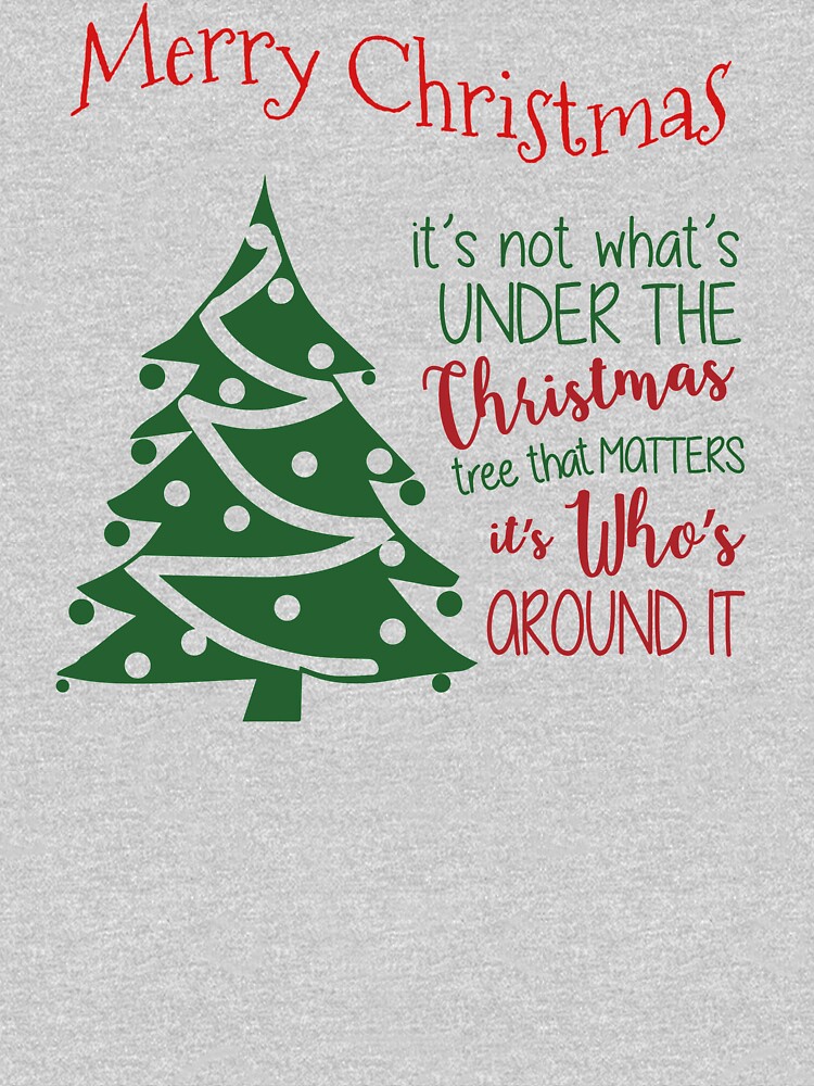 ✯ It's not what's under the Christmas tree that matters, it's who