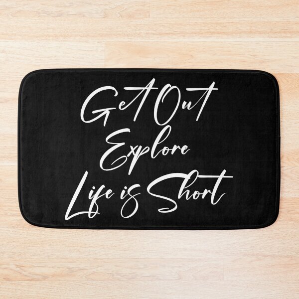 Item preview, Get Out Explore Life is Short, Explore Shirt, Outdoor Shirt, designed and sold by DAM Creative ⭐⭐⭐⭐⭐.