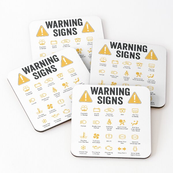 Item preview, Funny Driving Warning Signs Warning Signs 101 Funny Sense of humor Classic  Gifts ,Gift Mom,Gift dad,Gift friend Funny Art Design Happy Apparel Essential Inspiration Joy Mood designed and sold by DesignByHeartUK.