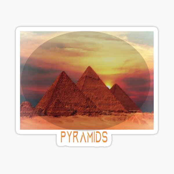Sticker decal ancient egypt archaeology egyptian pyramids giza kheops