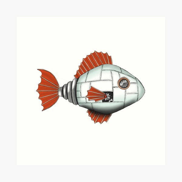 Item preview, MechFish designed and sold by BritlandArt.