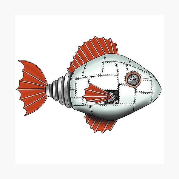 Item preview, MechFish designed and sold by BritlandArt.