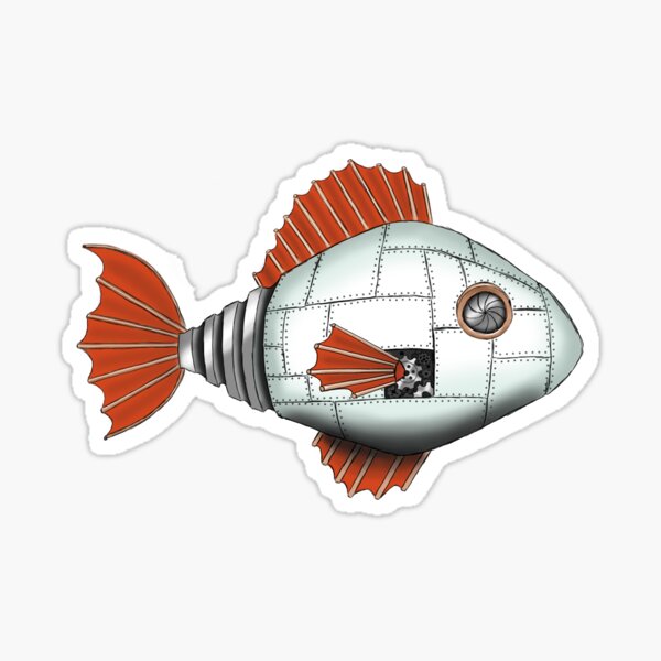 Item preview, MechFish designed and sold by BritlandArt.