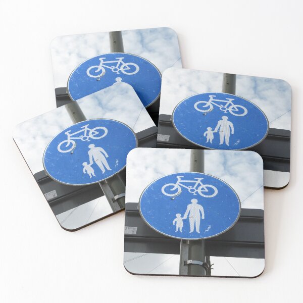 Item preview, bicycle and pedestrian sign designed and sold by pinkal.