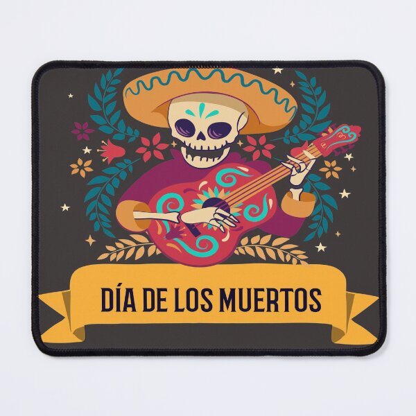Item preview, Dia De Los Muertos Cempasuchil Flowers Day of The Dead Skeleton Guitar Player designed and sold by LMcDs.