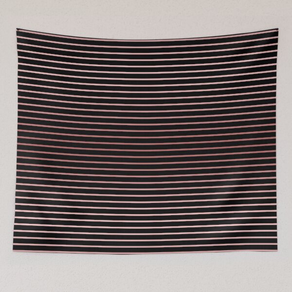 Item preview, Black and rose gold stripes  designed and sold by MrJean.