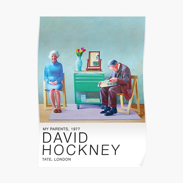 David Hockney - Meine Eltern, 1977 Ausstellungsplakat Poster