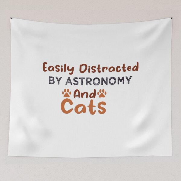Item preview, Easily Distracted By Astronomy And Cats designed and sold by Mehdi Art.