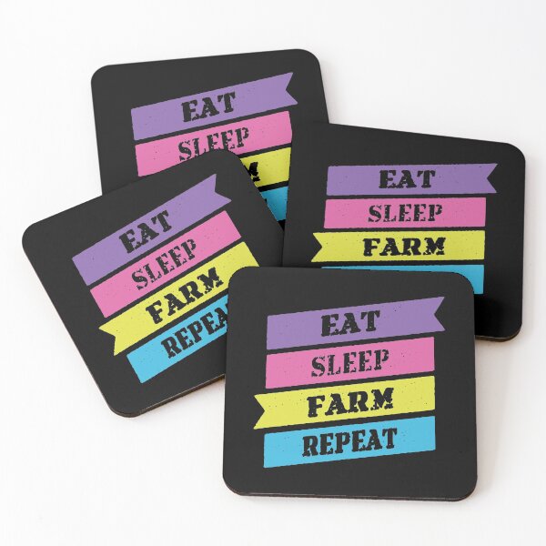 Item preview, Eat Sleep Farm Repeat designed and sold by FridPix.