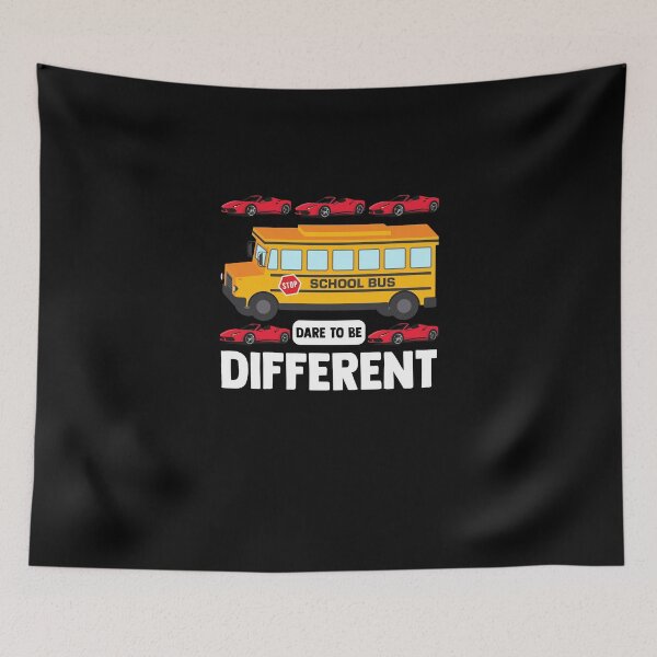 Item preview, Dare To Be Different The Yellow School Bus Student Transport designed and sold by Nessshirts.