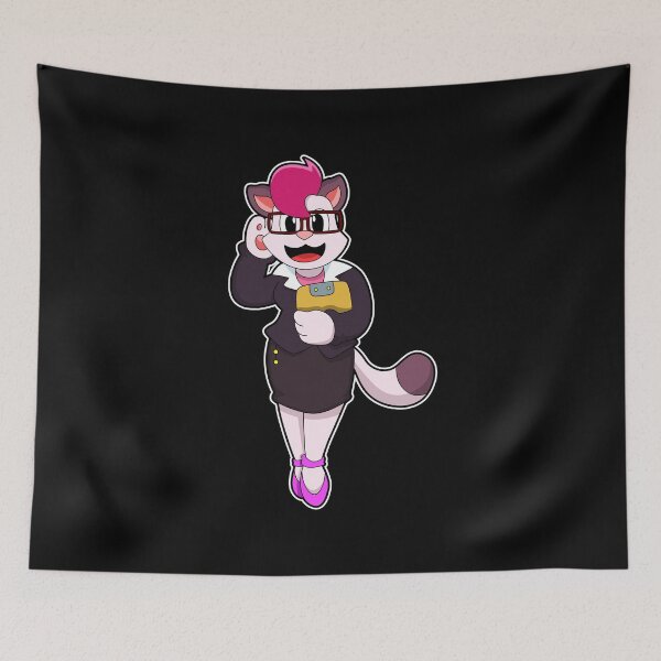 Item preview, Cat as Secretary with Notepad designed and sold by Snabdesign84.