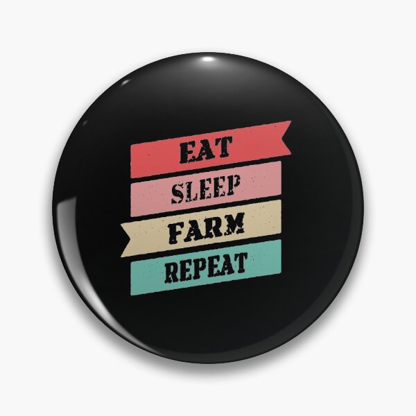Item preview, Eat Sleep Farm Repeat designed and sold by FridPix.