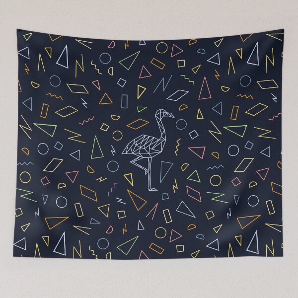Item preview, Minimal Geometric Flamingo designed and sold by The-Fancy-Space.