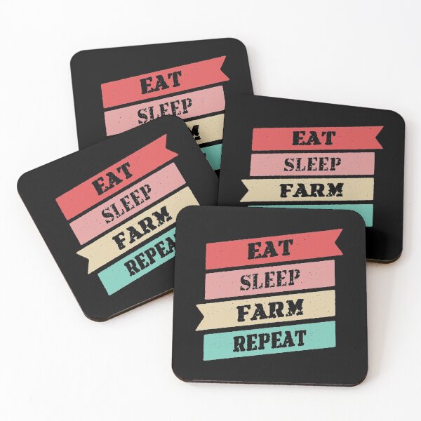 Item preview, Eat Sleep Farm Repeat designed and sold by FridPix.