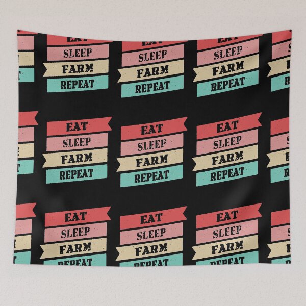 Item preview, Eat Sleep Farm Repeat designed and sold by FridPix.