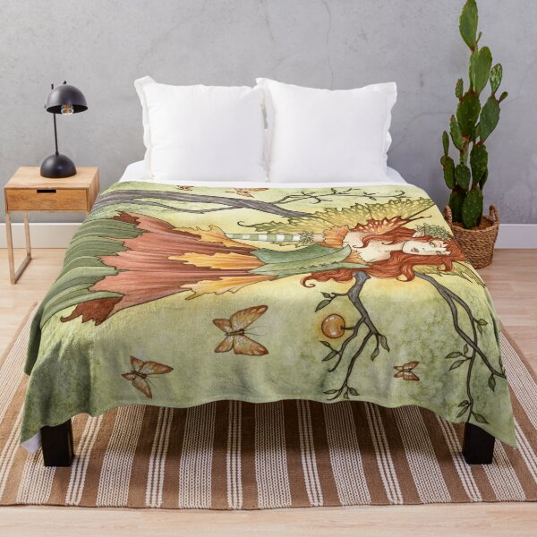 Apple Green Throw Blankets for Sale Redbubble