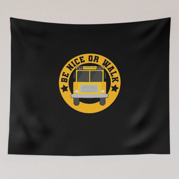 Item preview, Be Nice A School Bus Driver Driving A Yellow Vehicle   designed and sold by Nessshirts.
