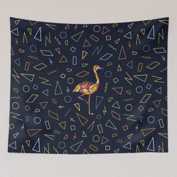 Item preview,  Minimal Geometric Flamingo designed and sold by The-Fancy-Space.