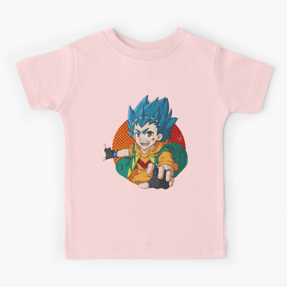 BEYBLADE BURST Shu Kurenai & Valt Aoi T-shirt child Chiffon Top