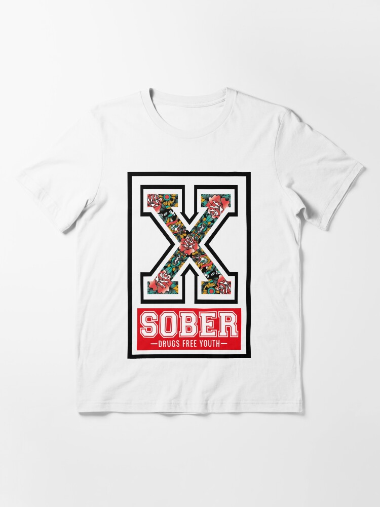 xSOBERx Essential T Shirt for Sale by phildistress Redbubble 