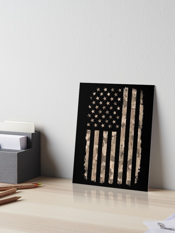 Drapeau USA Mil-Tec Desert En Tissu Camouflage Vert Olive - Pour Extérieur, Camping Ou Déco Militaire