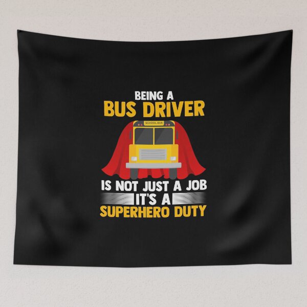 Item preview, The Yellow School Bus Driver On A Super Hero Duty designed and sold by Nessshirts.