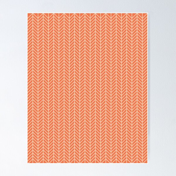 Item preview, Herringbone in Orange designed and sold by OpalEllery.