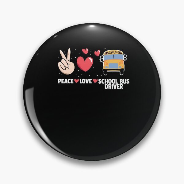 Item preview, Peace Love A Yellow School Bus Driver Driving Students designed and sold by Nessshirts.