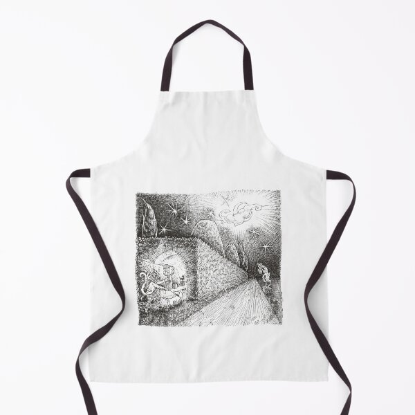 Item preview, ”The secret garden” ~ Hari&Musci Series ~ Ink art illustration (black version) designed and sold by WalkOnTheMoss.