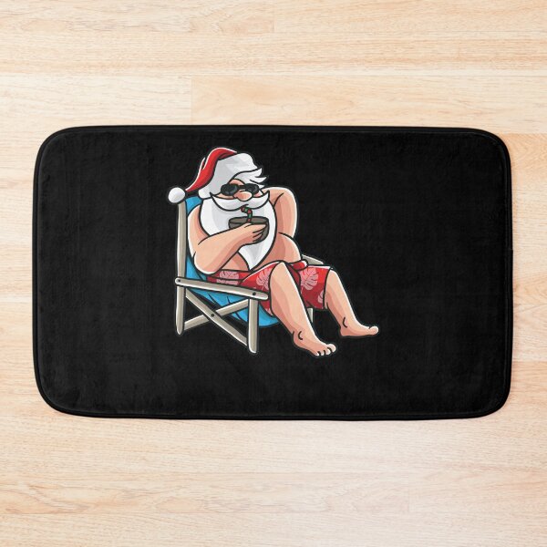 Item preview, Mele Kalikimaka Santa Claus Hawaii Christmas Surfer Beach Pullover designed and sold by GouwensRick.