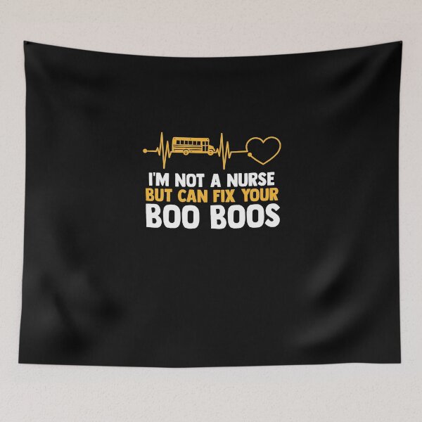 Item preview, I'm Not A Nurse A Yellow School Bus Driver Driving Students designed and sold by Nessshirts.