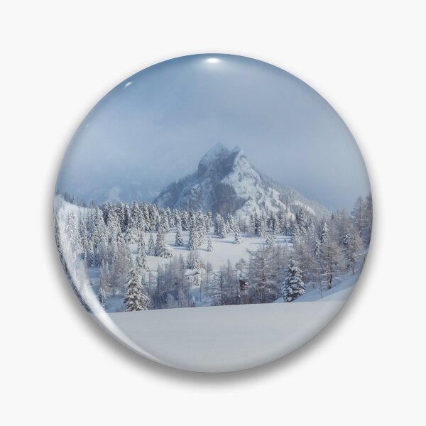 Item preview, Cloudy Winter Snow View in ALPS Mountain designed and sold by JoyforU.