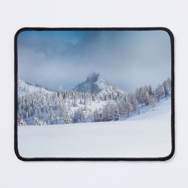 Item preview, Cloudy Winter Snow View in ALPS Mountain designed and sold by JoyforU.