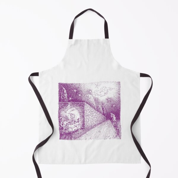 Item preview, ”The secret garden” ~ Hari&Musci Series ~ Ink art illustration (violet version) designed and sold by WalkOnTheMoss.