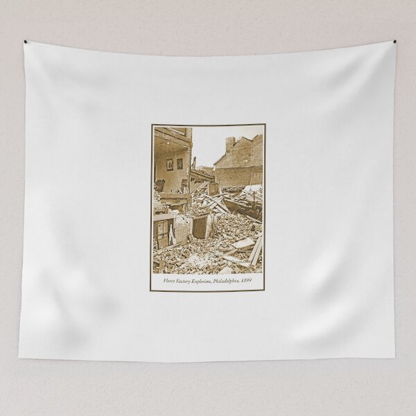 Artikelvorschau, Explosion einer Fleece-Fabrik, Philadelphia, 1899 entworfen und verkauft von AMacGPhilly.