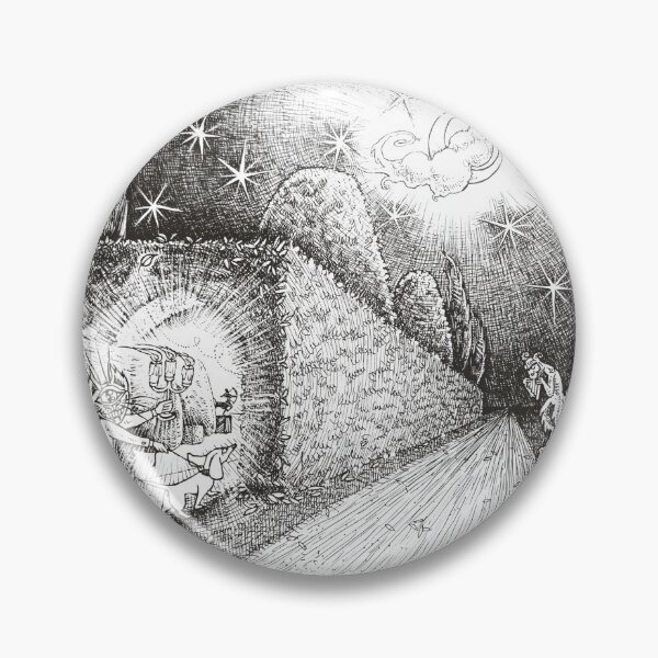Item preview, ”The secret garden” ~ Hari&Musci Series ~ Ink art illustration (black version) designed and sold by WalkOnTheMoss.