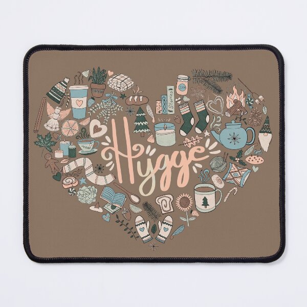 Item preview, Hygge Doodle Heart - Cozy Palette & Coca Mocha designed and sold by EcoElsa.