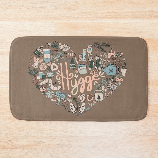 Item preview, Hygge Doodle Heart - Cozy Palette & Coca Mocha designed and sold by EcoElsa.